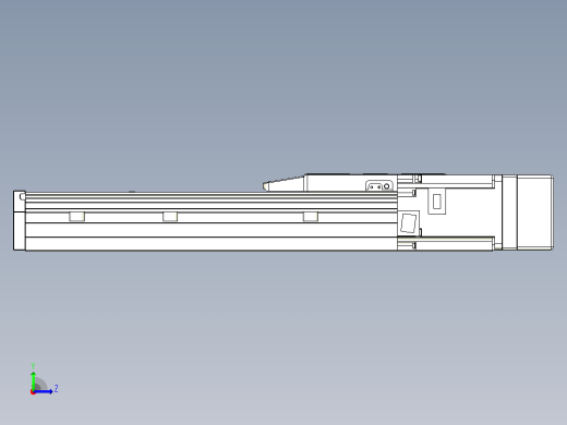 滚珠丝杠直线轴内置导轨TPA-GCR-150-2010C-L250-MR-M75-N3左视缩略图