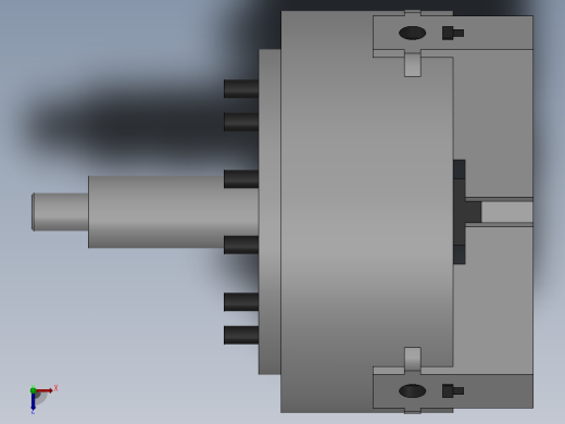 K56系列高速楔式动力卡盘[200]俯视缩略图