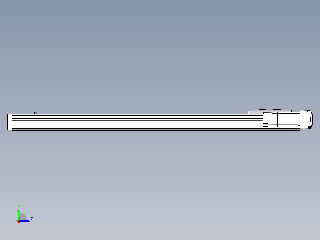 Toyo东佑达直线模组-ETH6M-L10-620-BR-T10-C4-N60 左视图