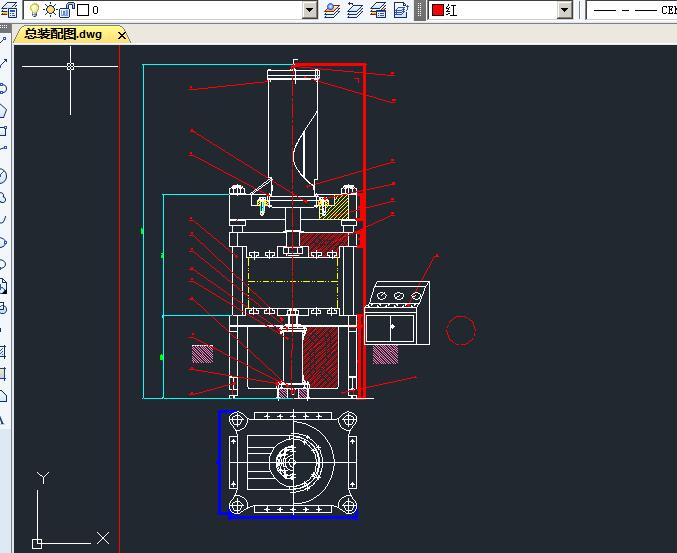 YA32-1000KN四柱万能液压机设计 含CAD图纸说明文档参考
