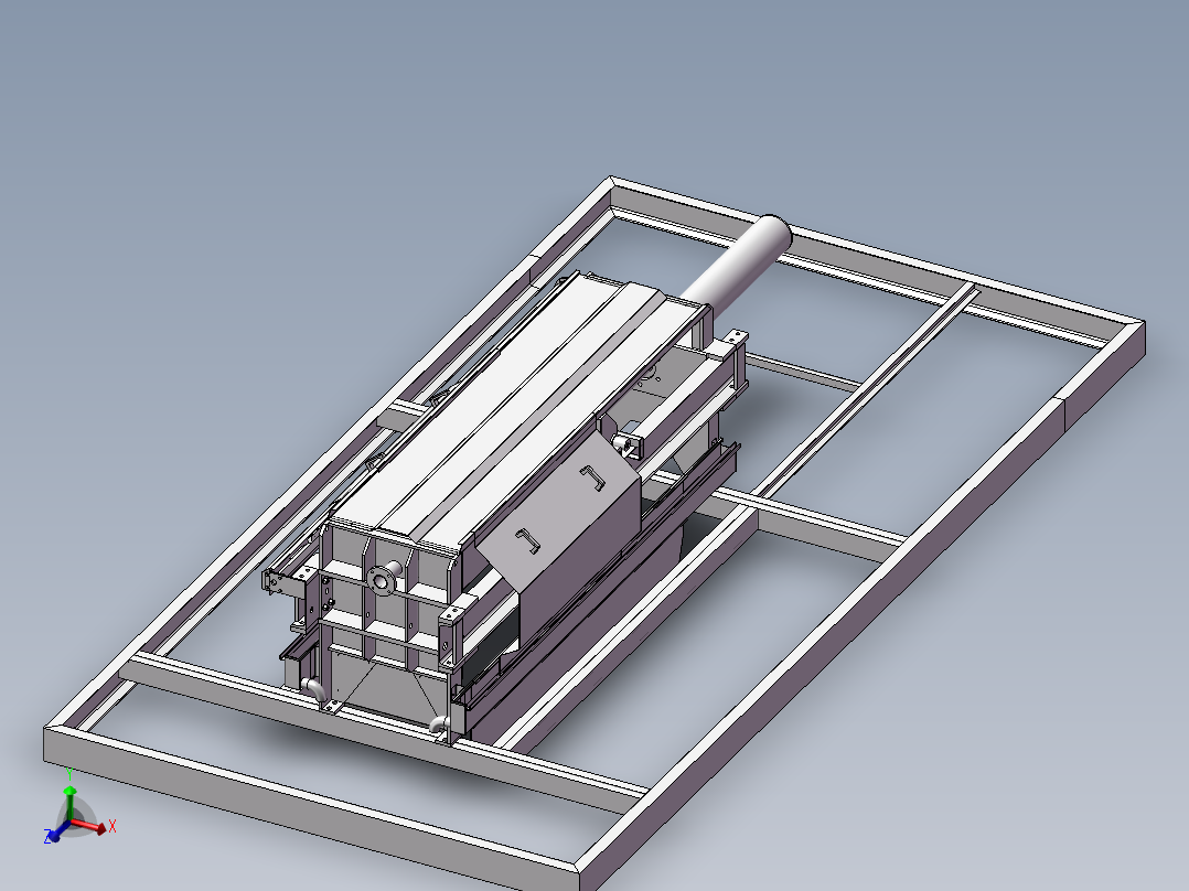 399数控压滤机床主视图