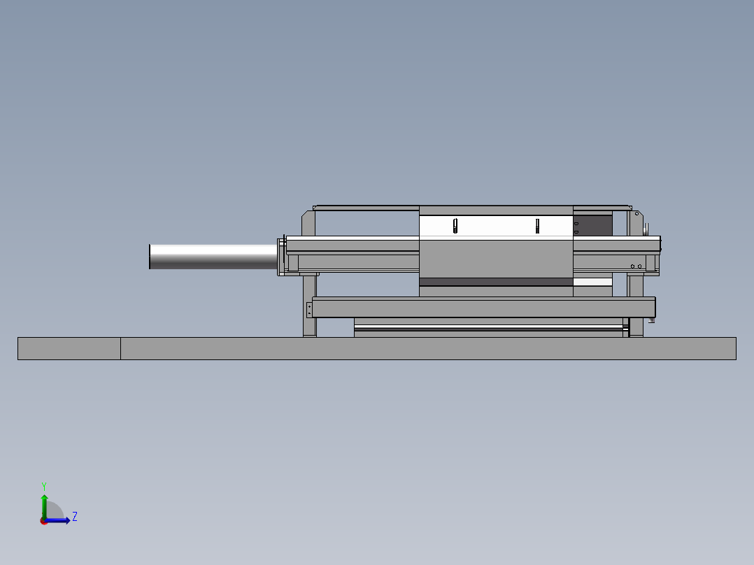 399数控压滤机床左视图