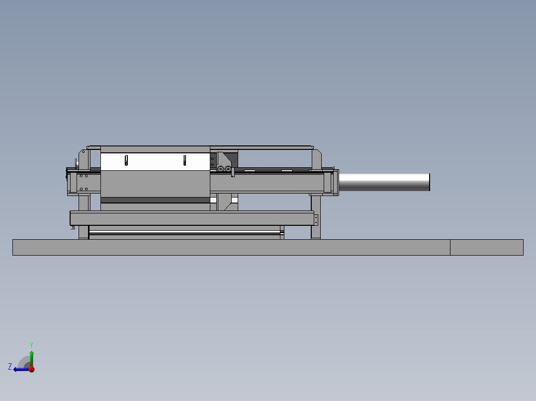 399数控压滤机床右视图
