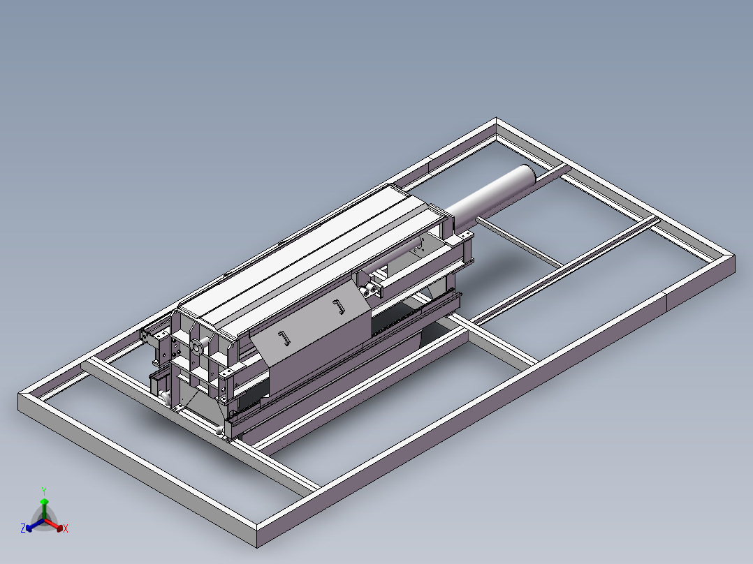 399数控压滤机床正等轴测图