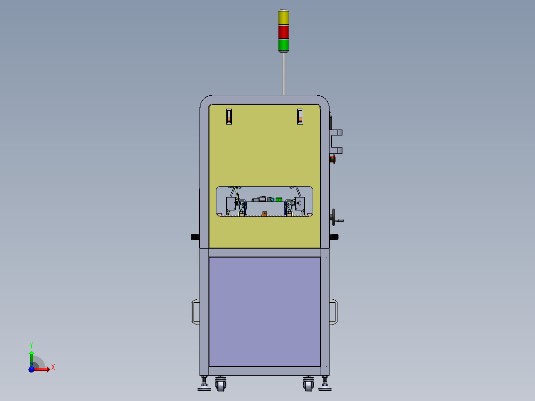AV测试机3D模型前视图