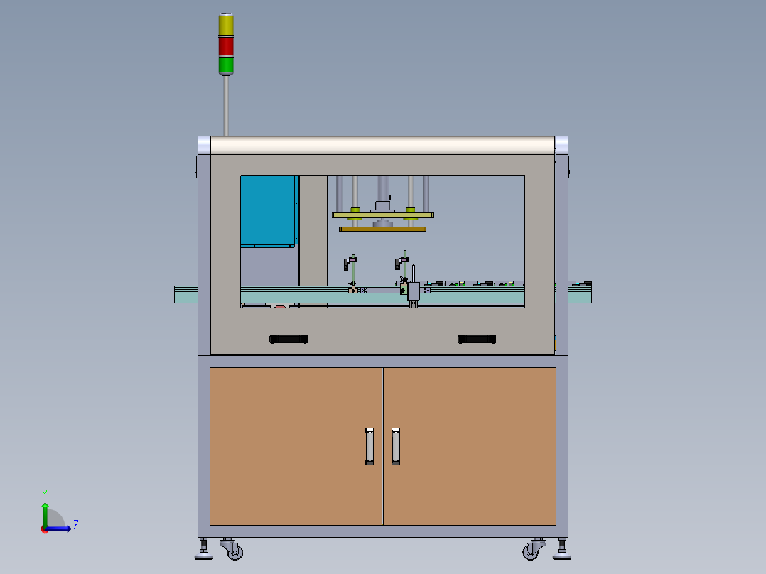 AV测试机3D模型左视图