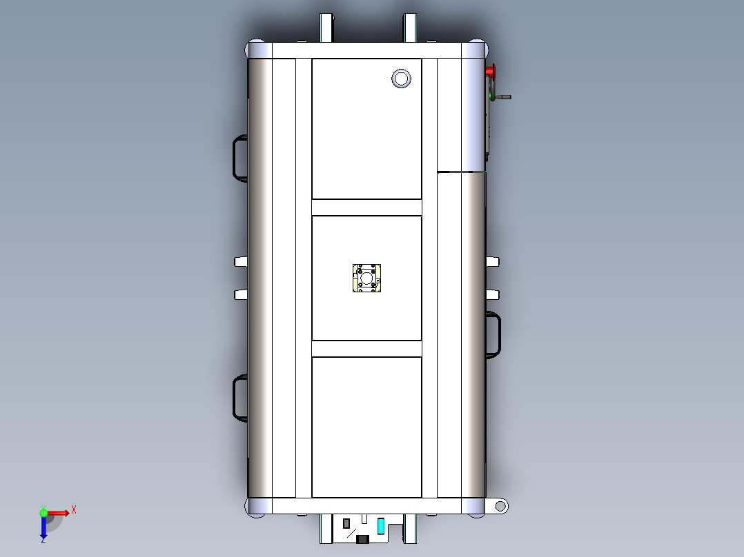 AV测试机3D模型俯视图