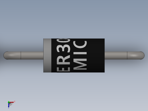 电容器 二极管 电阻器-Rectifier Diode HER303俯视缩略图