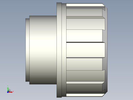 油箱蓋T.440-3D多系列多零件图纸模型前视缩略图