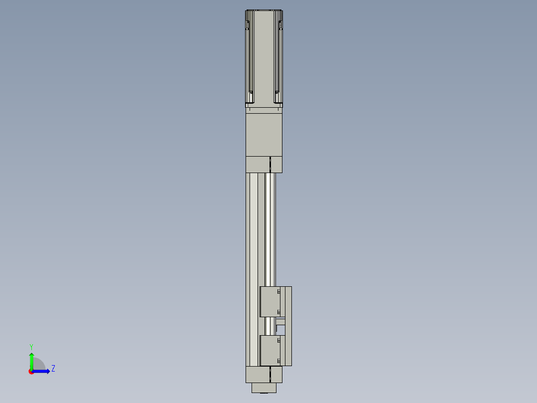 移动平台 带伺服（直径16mm 行程175mm）左视图