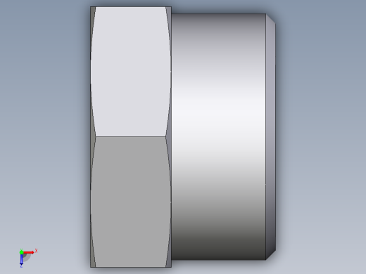 卡套式工业通用硬管接头EO_Blanking_plug_for_tube_ends_ROV38SCFX俯视缩略图