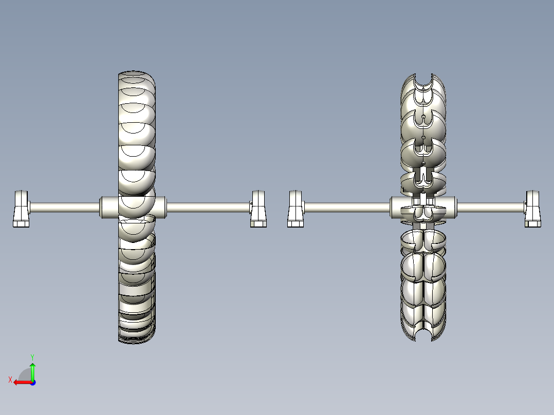 Pelton和Turgo 水轮机后视图