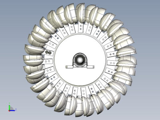 Pelton和Turgo 水轮机左视缩略图