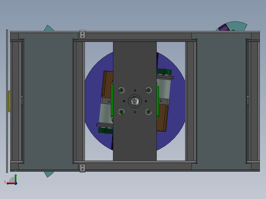 底盘结构详细的AGV小车CAD+100+34.3.28+003后视图
