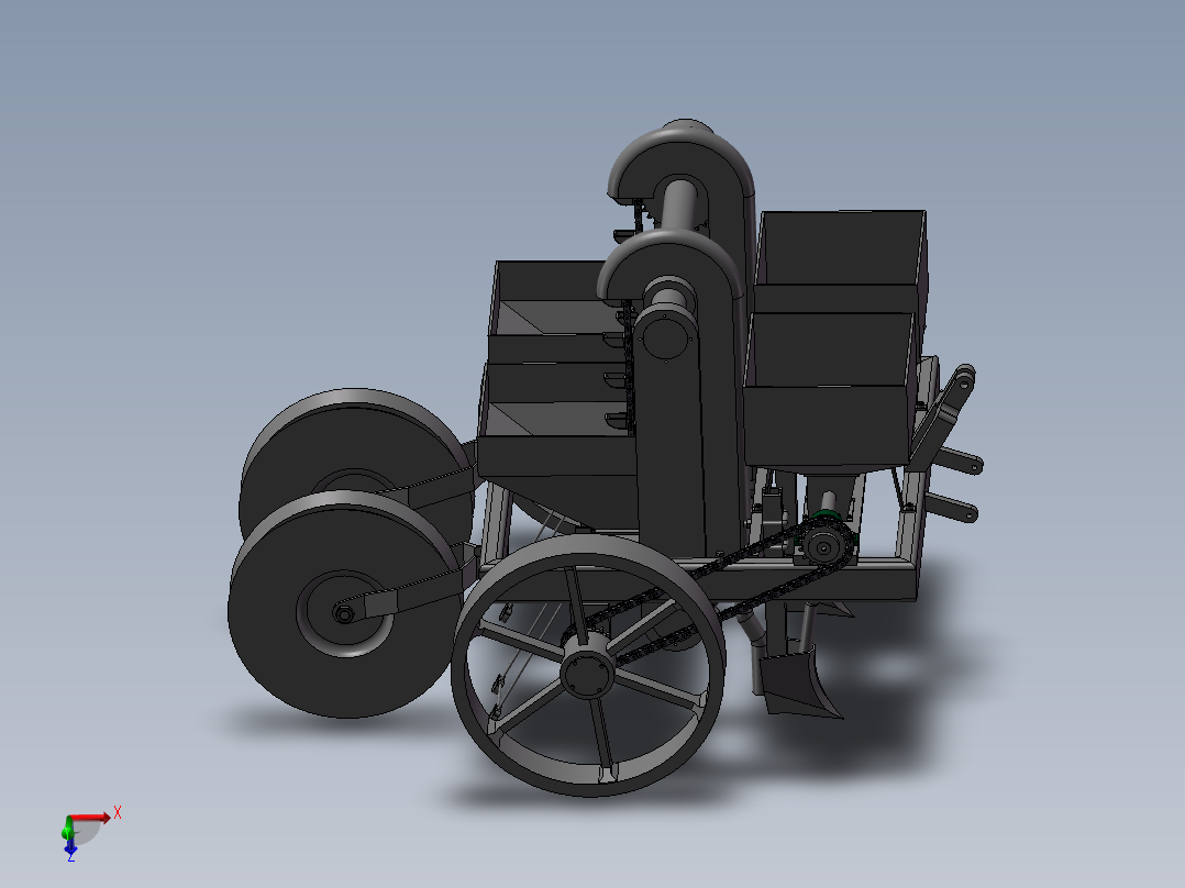 马铃薯播种机三维