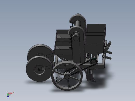 马铃薯播种机三维