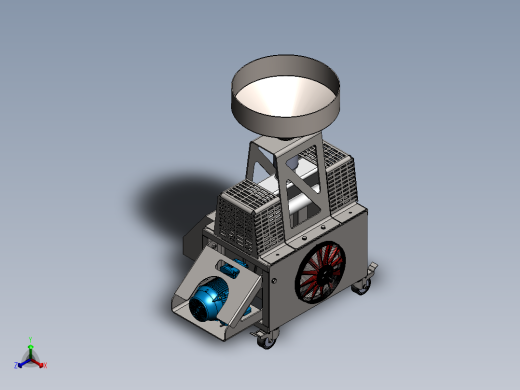 稻谷脱壳机-SW STP正等轴测缩略图