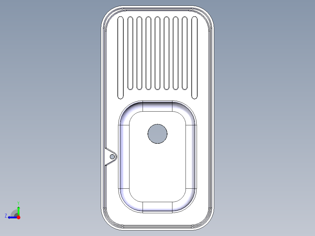 水槽、不锈钢水槽(68)右视图