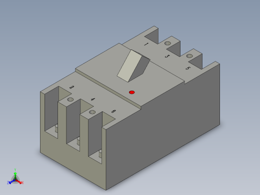 施耐德NSC60E3正等轴测缩略图