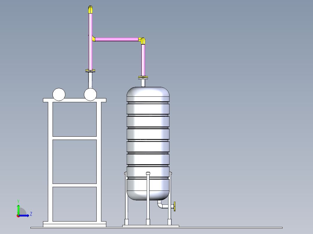 B2003958-水处理系统左视图