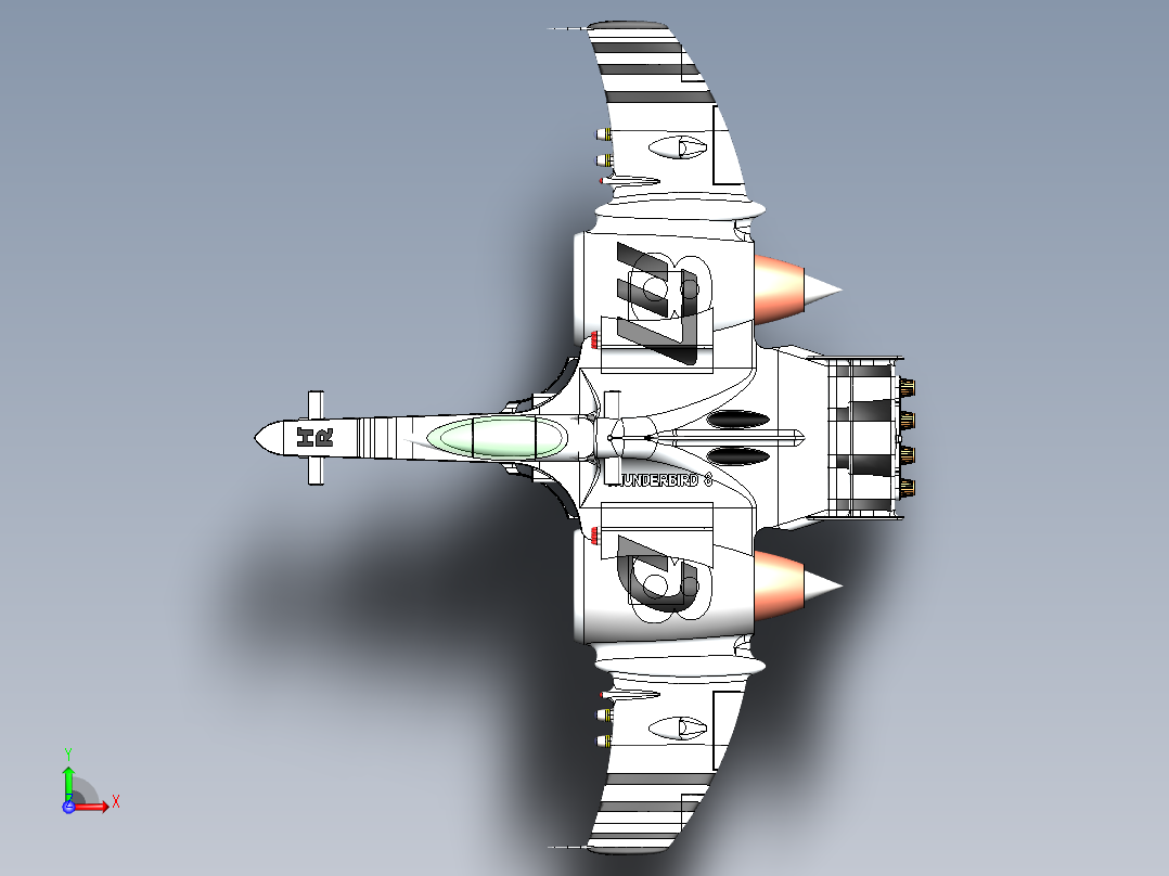 宇宙飞船(62)前视图