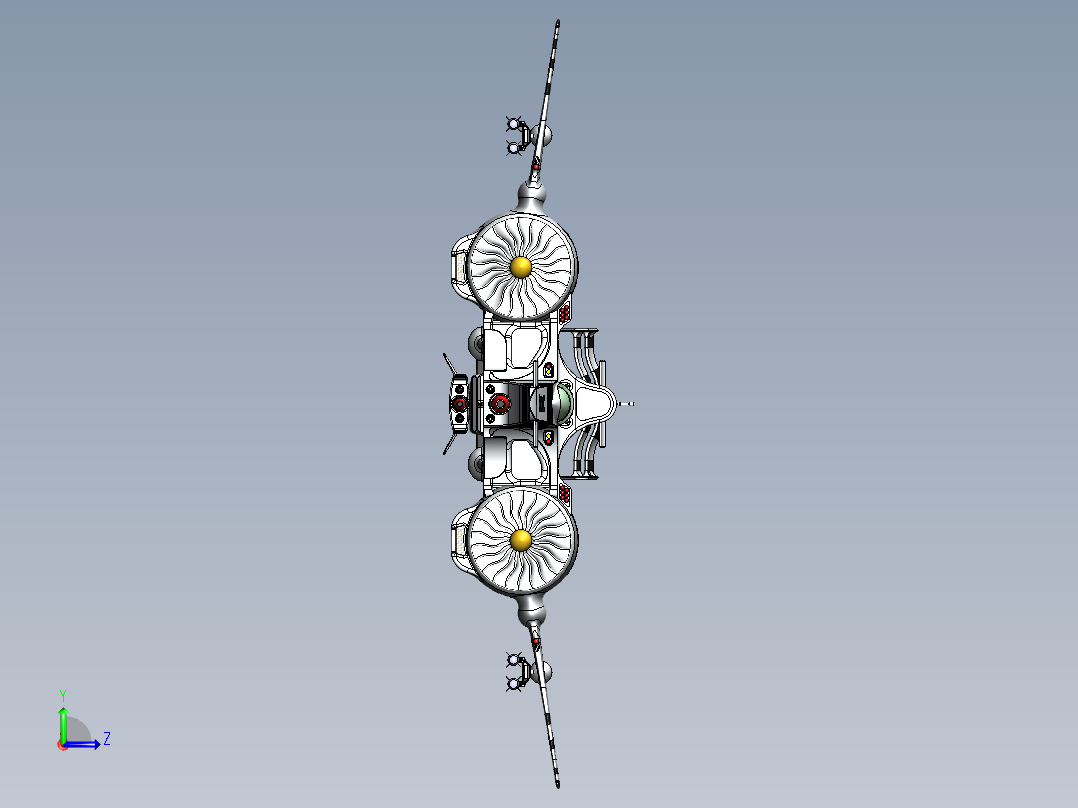 宇宙飞船(62)左视图