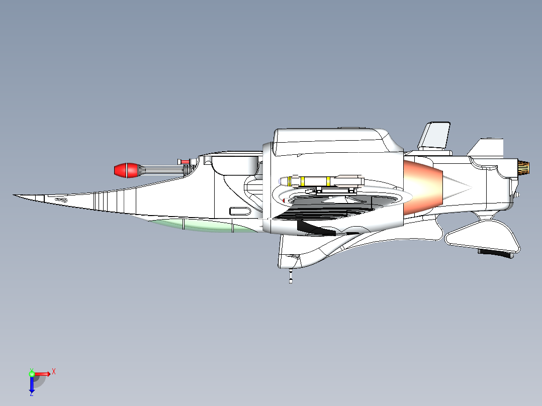 宇宙飞船(62)俯视图