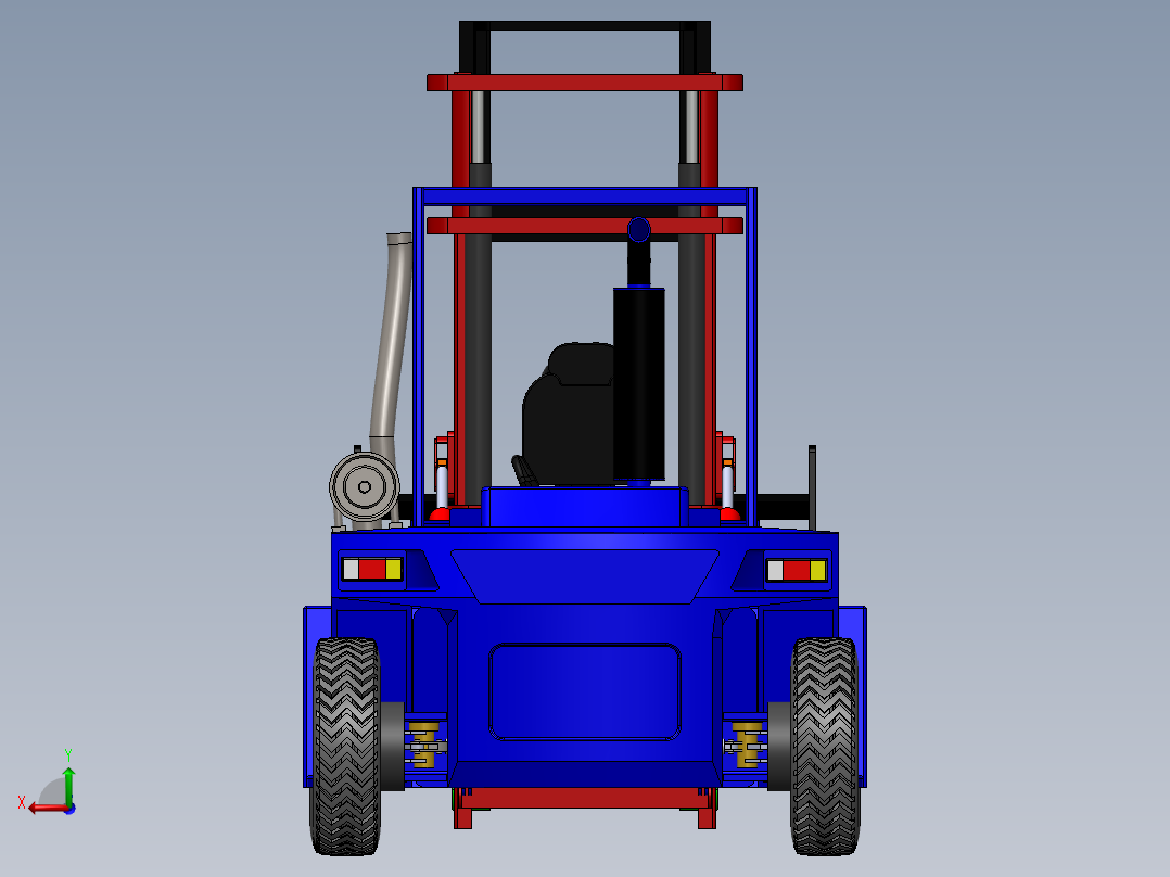 叉车、 叉车 SW(4)后视图
