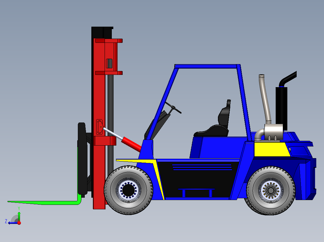 叉车、 叉车 SW(4)右视图