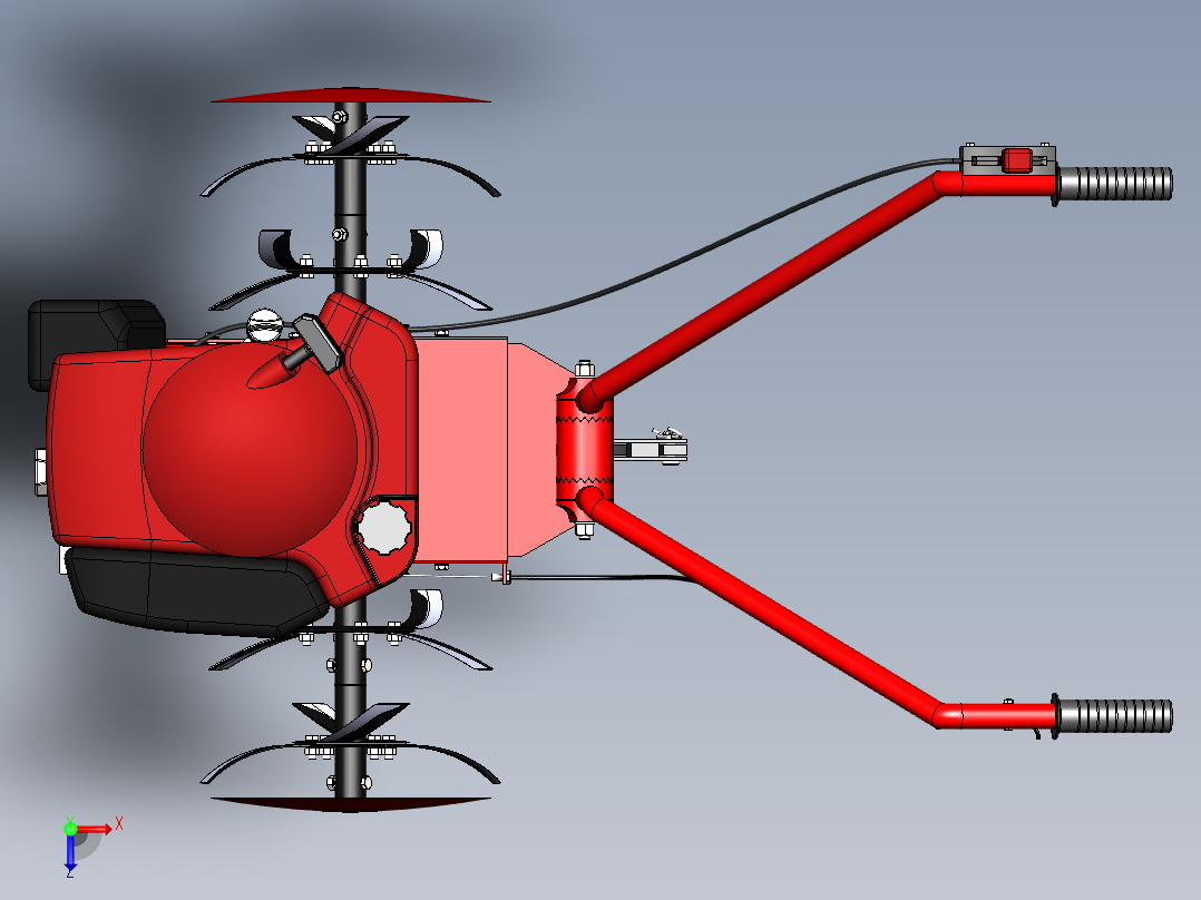 农业机械、播种机(48)俯视图