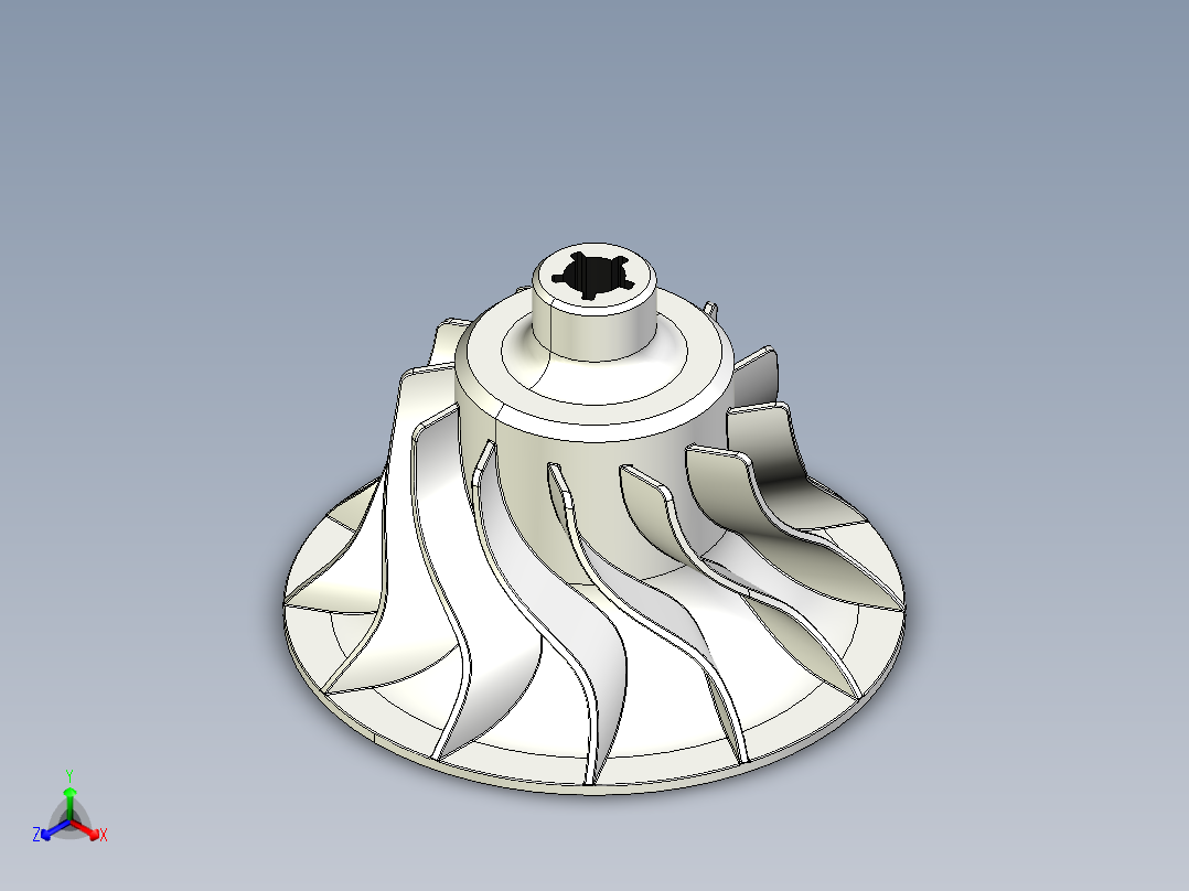 叶轮(57)正等轴测图