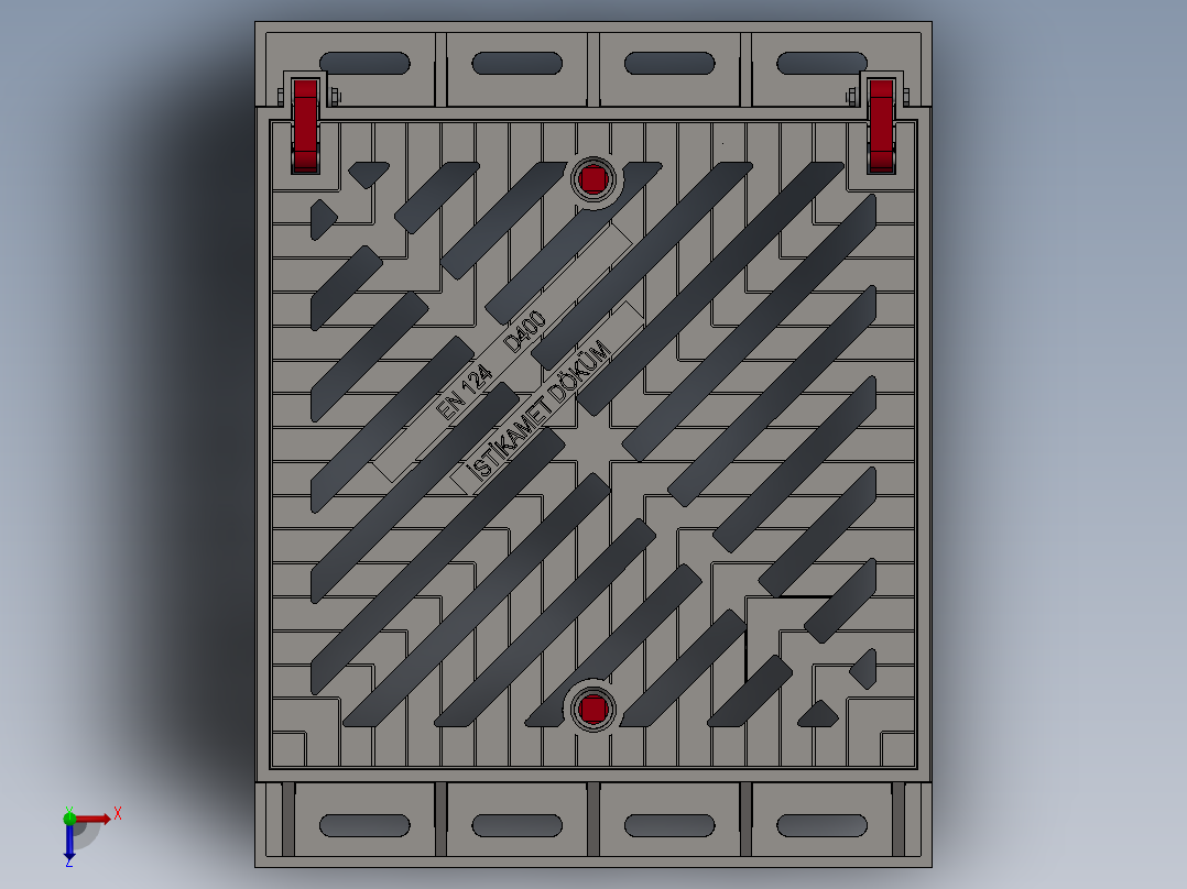 人孔manhole-cover-2 1 SW俯视图
