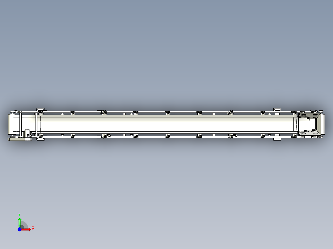沥青设备滚筒上料机前视图