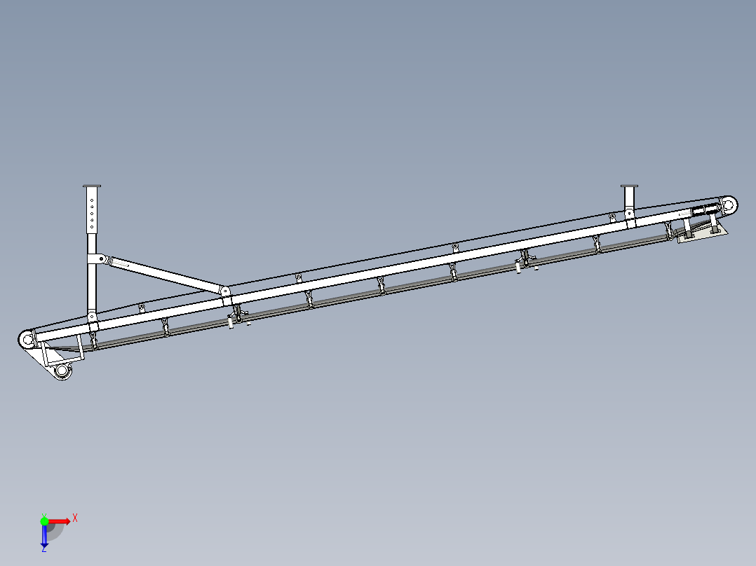 沥青设备滚筒上料机俯视图