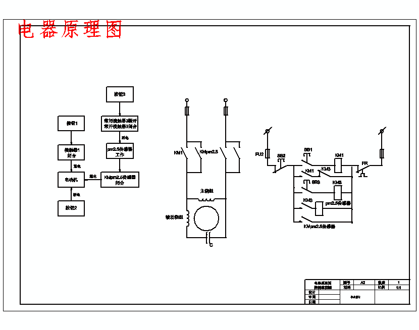 家用空气净化器的结构和功能设计含5张CAD图