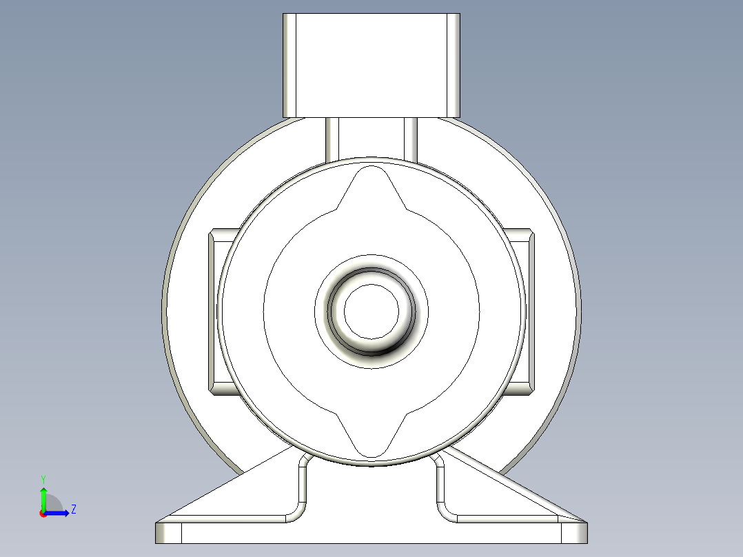 直流电机 BALDOR VP3326D左视图