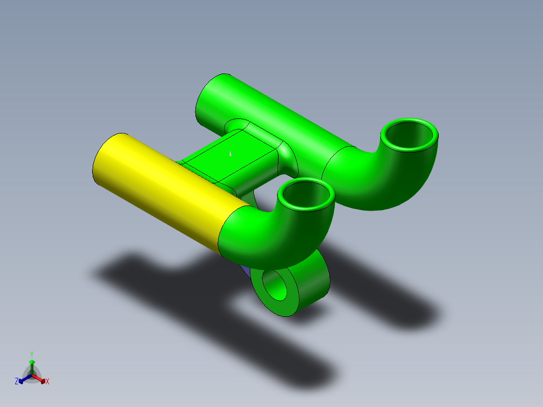 第19届练习题  CaTICs 3D19-TK16    SW19正等轴测图