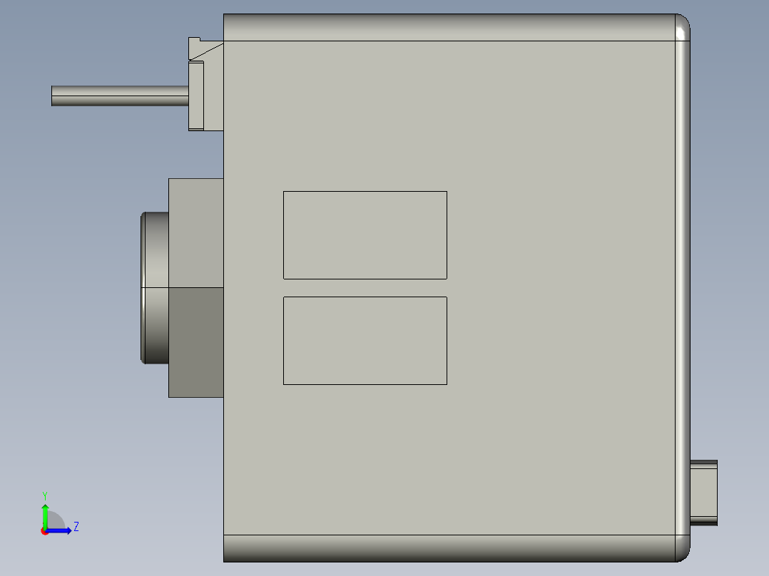 真空压力表 松下 DP101左视图