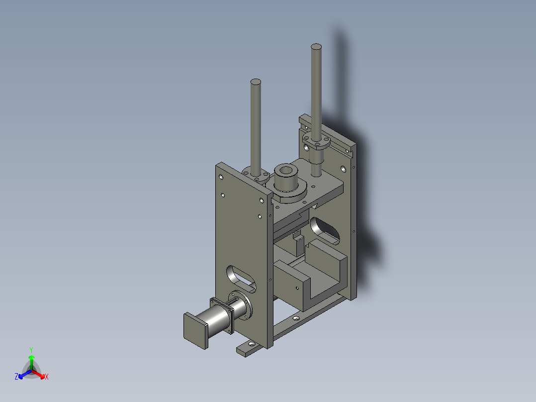 裁刀架2正等轴测图