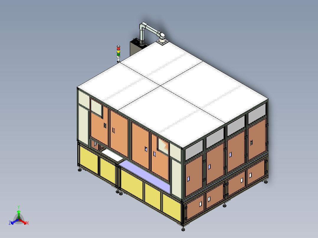 大型自动化装配设备工作房设计