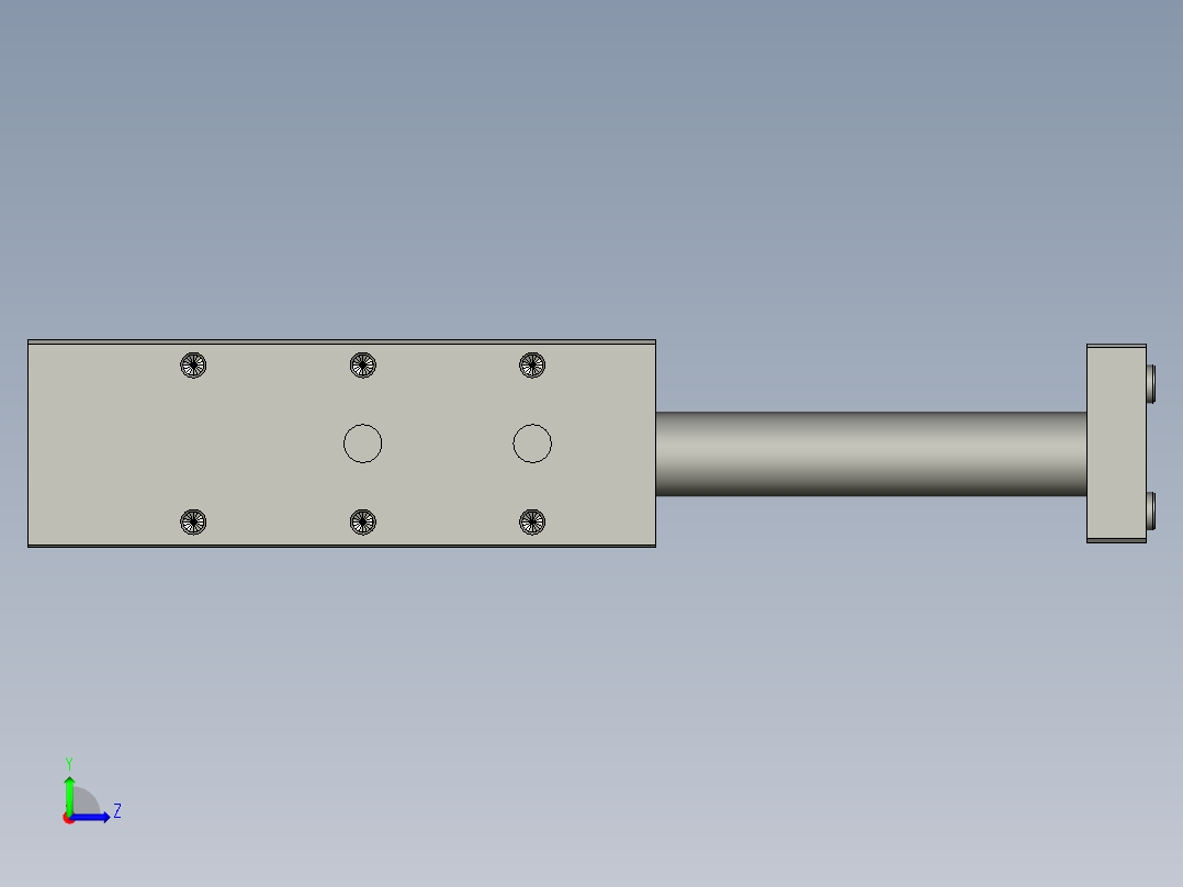 170860_DFM-32-100-P-A-GF带导杆气缸左视图