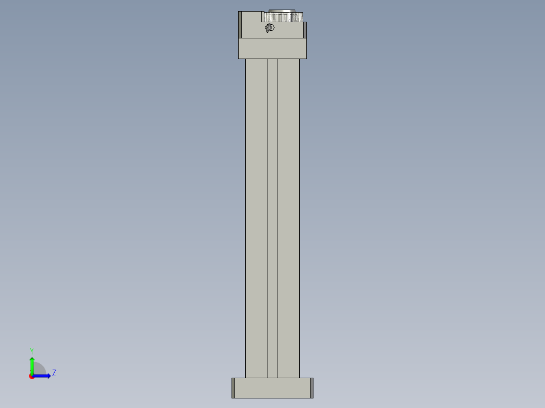 罗圈分料机构左视图