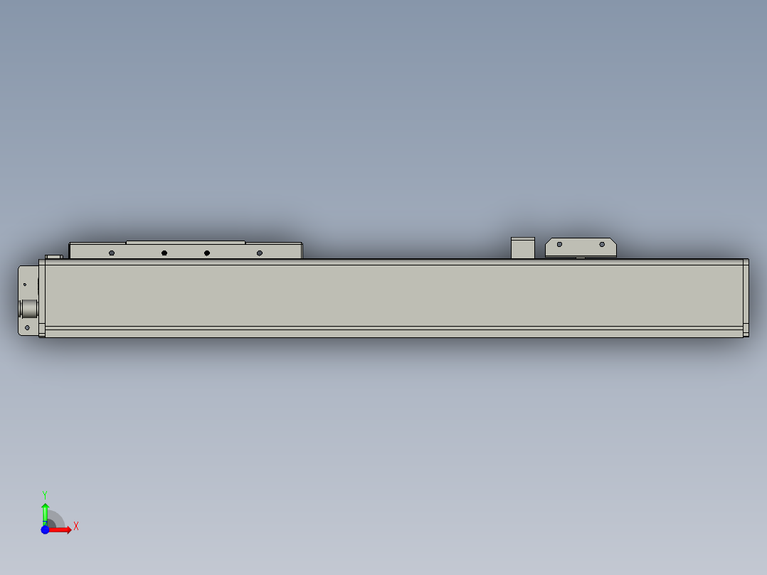 调整Y轴洁净模组)前视图