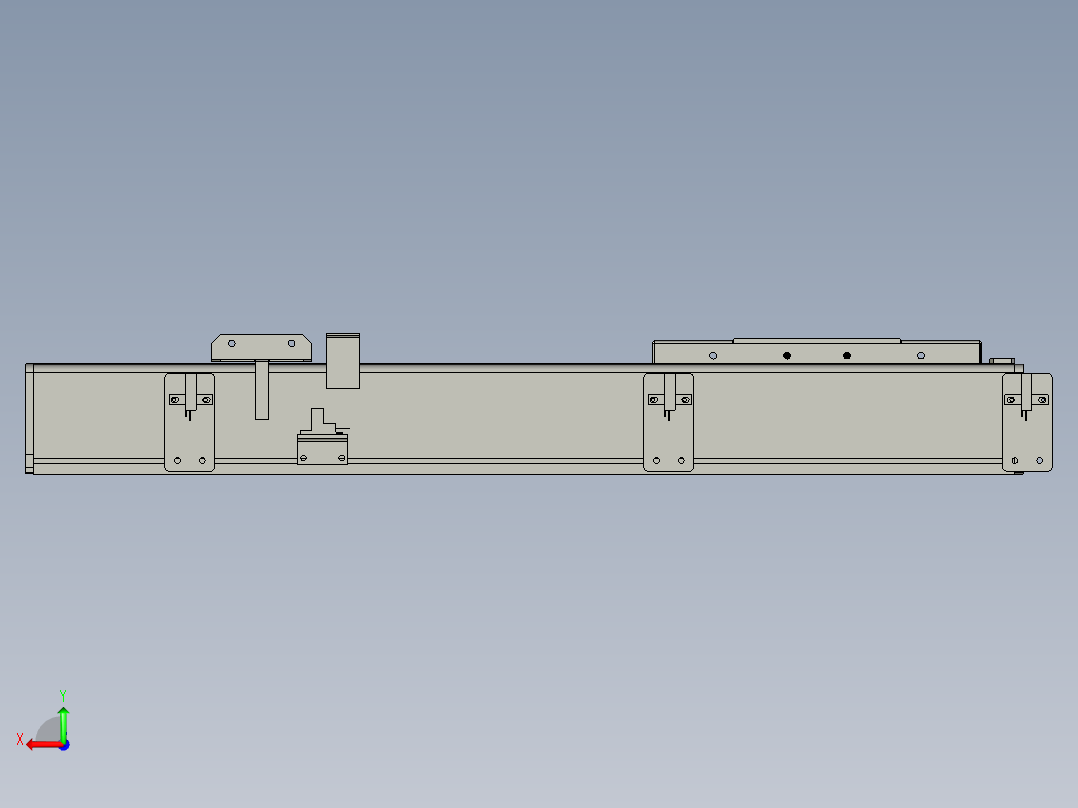 调整Y轴洁净模组)后视图