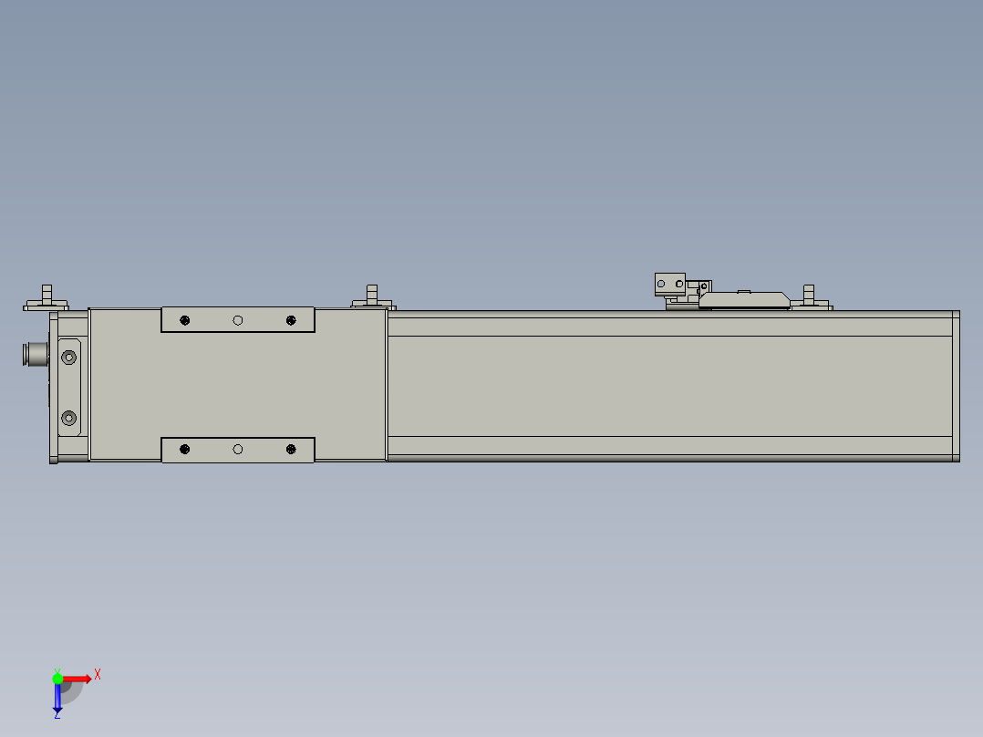 调整Y轴洁净模组)俯视图
