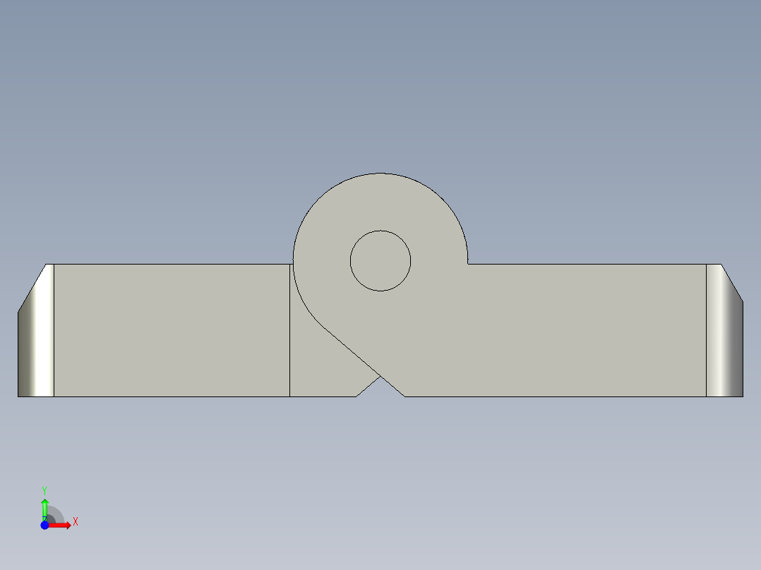 铝型材铰链4040(孔距4030)前视图