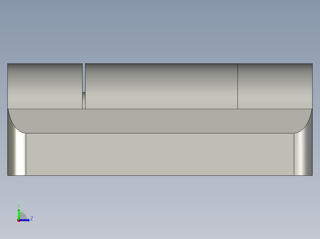 铝型材铰链4040(孔距4030)左视图
