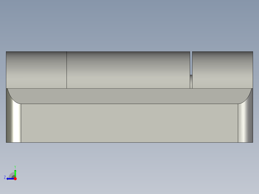 铝型材铰链4040(孔距4030)右视图