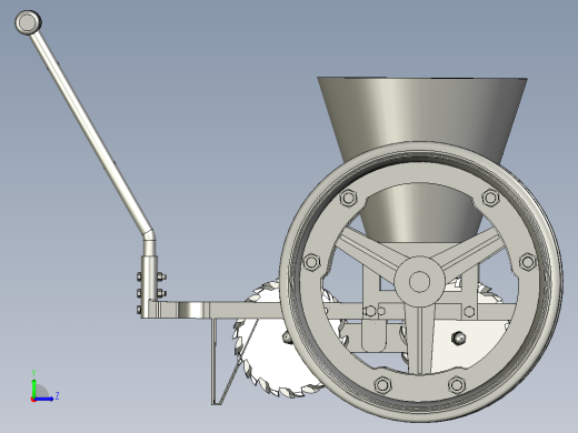 撒播牧草播种机左视缩略图