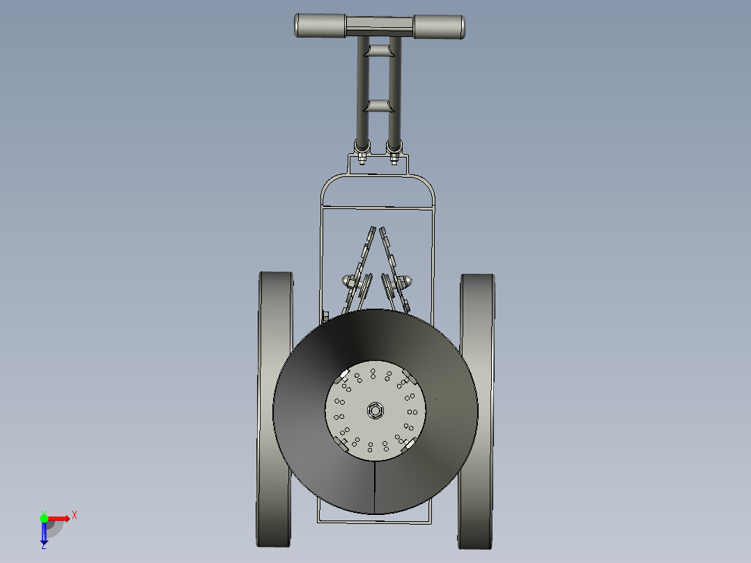 撒播牧草播种机俯视图